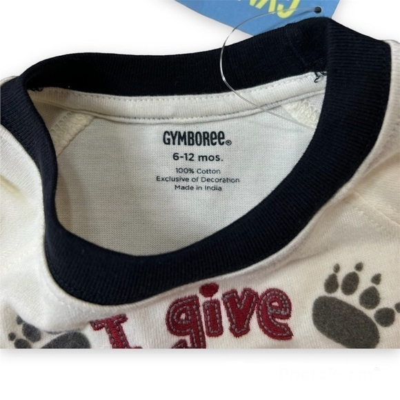GYMBOREE Outfit I Give Bear Hugs Tee & Pants 6-12 months New - Picture 3 of 4